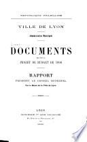 Documents relatifs au projet de budget ...