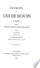 Documents sur l'île de Bouin, Vendée