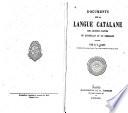 Documents sur la langue catalane des anciens comtés de Roussillon et de cerdagne