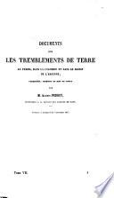 Documents sur les tremblements de terre au Pérou, dans la Colombie et dans le bassin de l'Amazone