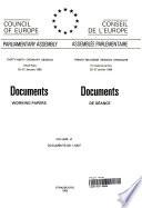 Documents (working Papers) 1988 = Documents de Séance 1988 ; Volume VI, Docs. 5811 - 5827.