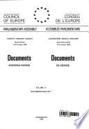 Documents (working Papers) 1988 = Documents de Séance 1988 ; Volume VI, Docs. 5945 - 5971.