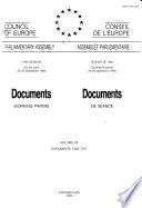 Documents, Working Papers - Council of Europe, Parliamentary Assembly
