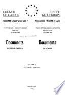 Documents, Working Papers - Council of Europe, Parliamentary Assembly