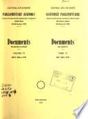 Documents, Working Papers - Council of Europe, Parliamentary Assembly