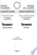 Documents, Working Papers - Council of Europe, Parliamentary Assembly