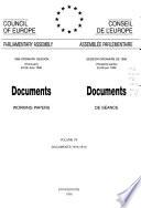 Documents, Working Papers - Council of Europe, Parliamentary Assembly