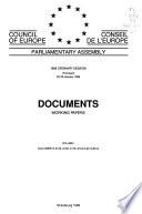 Documents, working papers - Council of Europe, Parliamentary Assembly
