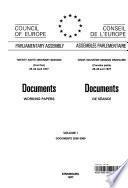 Documents WORKING PAPERS VOLUME 1