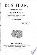 Don Juan: opéra en cinq actes