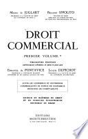 Droit commercial: Actes de commerce et entreprise. Commerçants et fonds de commerce. Principes de comptabilité