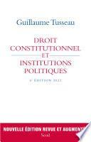 Droit constitutionnel et institutions politiques