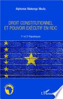 Droit constitutionnel et pouvoir exécutif en RDC