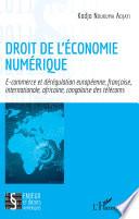 Droit de l'économie numérique