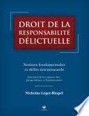 Droit de la responsabilité délictuelle: Notions fondamentales et délits intentionnels