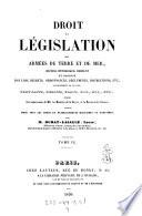 Droit de législation des armées de terre et de mer