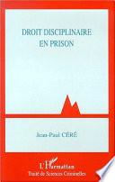 Droit disciplinaire en prison