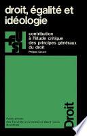 Droit, égalité et idéologie