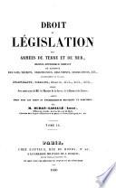 Droit et législation des armées de terre et de mer