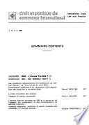 Droit et pratique du commerce international