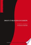 Droit et religion en Europe