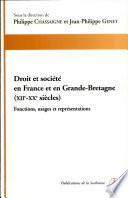 Droit et société en France et en Grande-Bretagne
