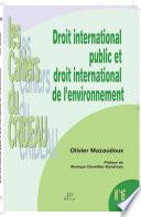 Droit international public et droit international de l'environnement