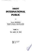 Droit international public: Les sujets de droit