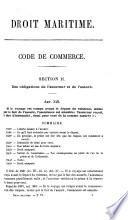 Droit maritime: Articles 349 à 396, Code de commerce: Contrat d'assurance (suite). Commentaire des polices