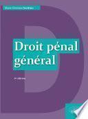 Droit pénal général - 6e édition