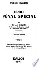 Droit pénal spécial