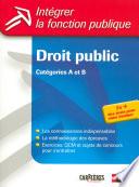 Droit public - Catégories A et B