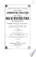 Droit romain: - Condition des affranchis