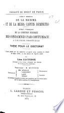 Droit romain:- De la maxima et de la media capitis deminutio