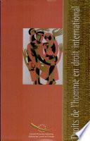 Droits de l'homme en droit international