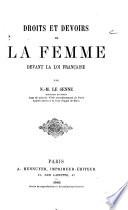 Droits et devoirs de la femme devant la loi française