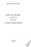 Dări de seama ale ĩedințelor