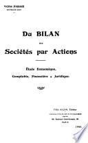 Du bilan des sociétés par actions