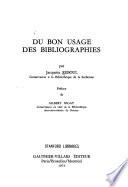 Du bon usage des bibliographies