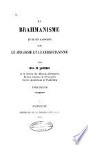 Du brahmanisme et de ses rapports avec le judaïsme et le christianisme