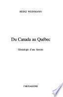 Du Canada au Québec