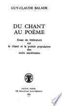 Du chant au poème