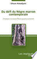Du défi du Nègre marron contemporain