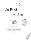 Du fond de l'âme