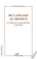 Du langage au silence