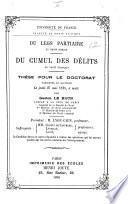 Du legs partiaire, en droit romain