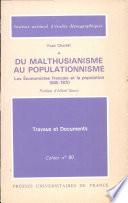 Du malthusianisme au populationnisme