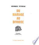 Du mariage au divorce