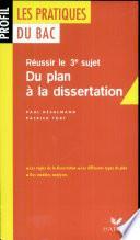Du plan à la dissertation