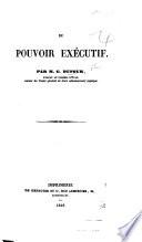 Du pouvoir exécutif